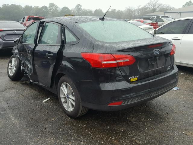 1FADP3FE4HL317393 - 2017 FORD FOCUS SE BLACK photo 3