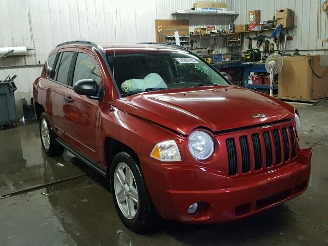 1J8FF47W98D627996 - 2008 JEEP COMPASS SP RED photo 1