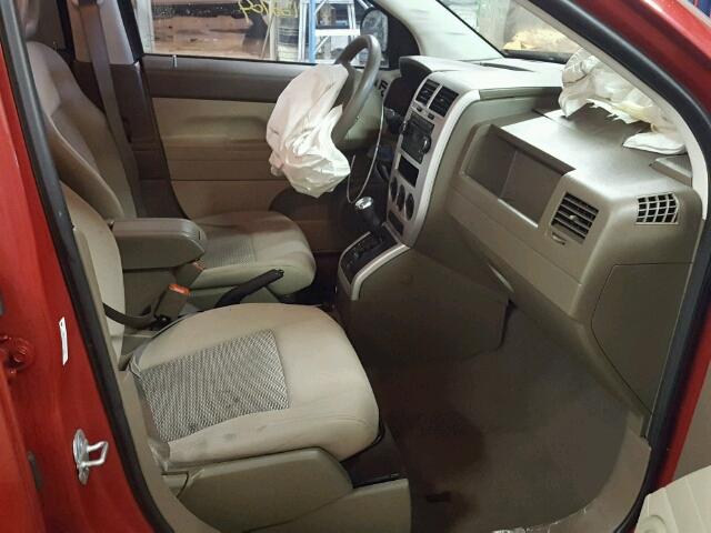 1J8FF47W98D627996 - 2008 JEEP COMPASS SP RED photo 5