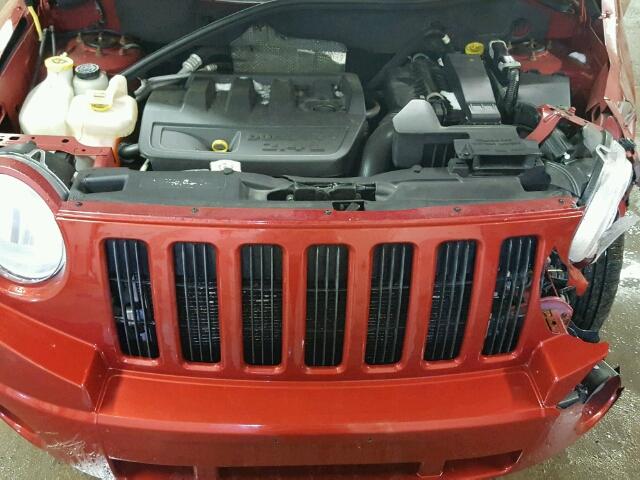 1J8FF47W98D627996 - 2008 JEEP COMPASS SP RED photo 7