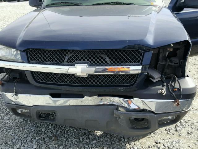 3GNEC12T04G136549 - 2004 CHEVROLET AVALANCHE BLUE photo 7