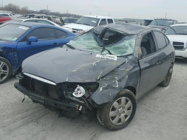 KMHDU46D07U128440 - 2007 HYUNDAI ELANTRA GL GRAY photo 2