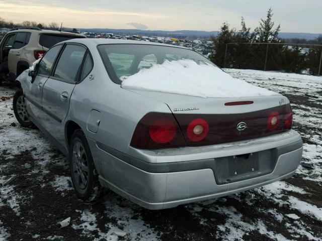 2G1WF55E619190543 - 2001 CHEVROLET IMPALA SILVER photo 3