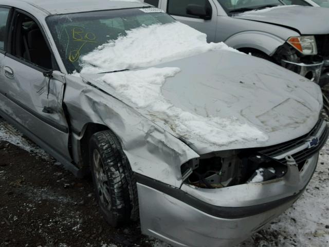 2G1WF55E619190543 - 2001 CHEVROLET IMPALA SILVER photo 9