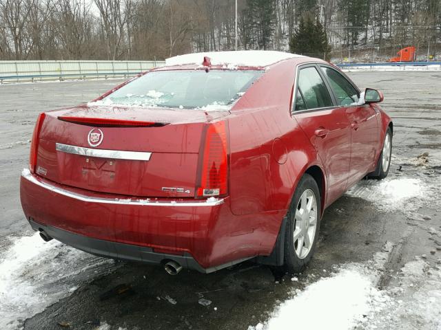 1G6DG577990170872 - 2009 CADILLAC CTS BURGUNDY photo 4