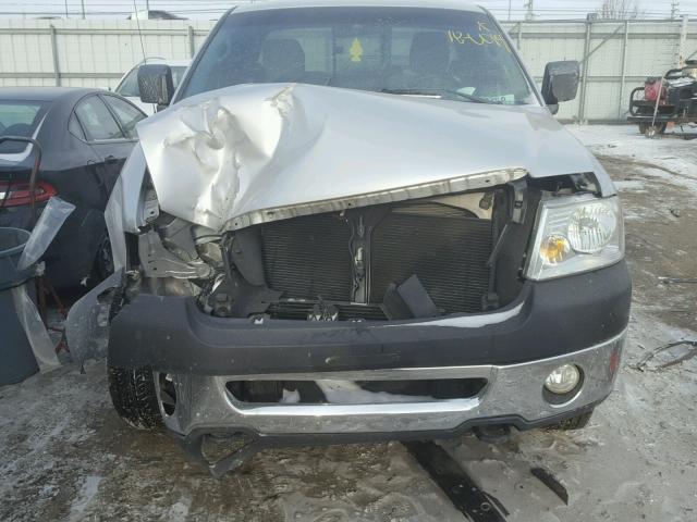 1FTRF14W08KB31214 - 2008 FORD F150 SILVER photo 7