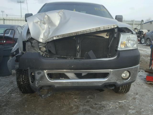 1FTRF14W08KB31214 - 2008 FORD F150 SILVER photo 9