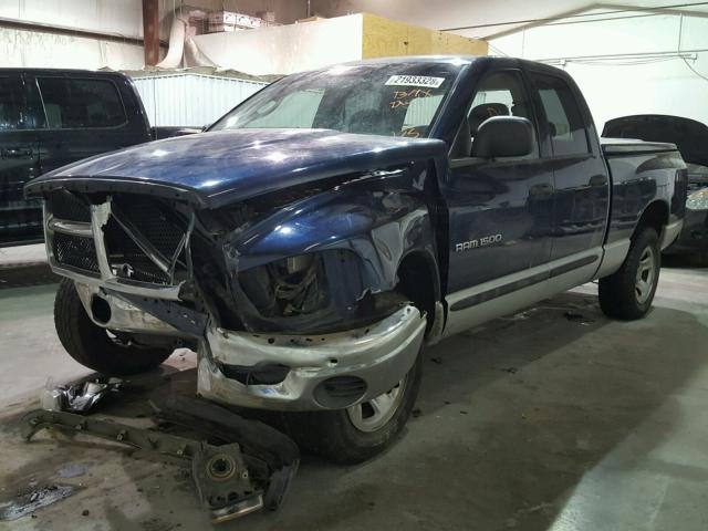 1D7HA18K35J614205 - 2005 DODGE RAM 1500 S BLUE photo 2