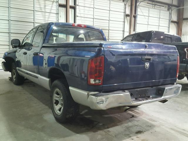 1D7HA18K35J614205 - 2005 DODGE RAM 1500 S BLUE photo 3