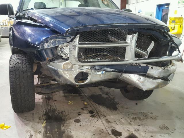 1D7HA18K35J614205 - 2005 DODGE RAM 1500 S BLUE photo 9