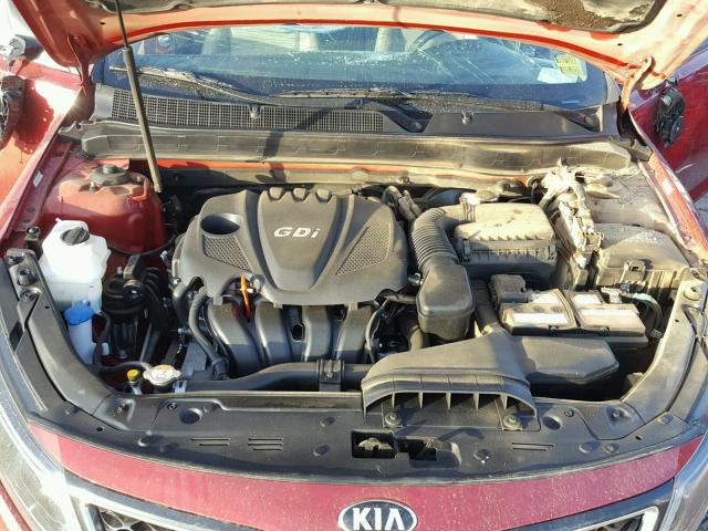 5XXGM4A73FG470035 - 2015 KIA OPTIMA LX RED photo 7