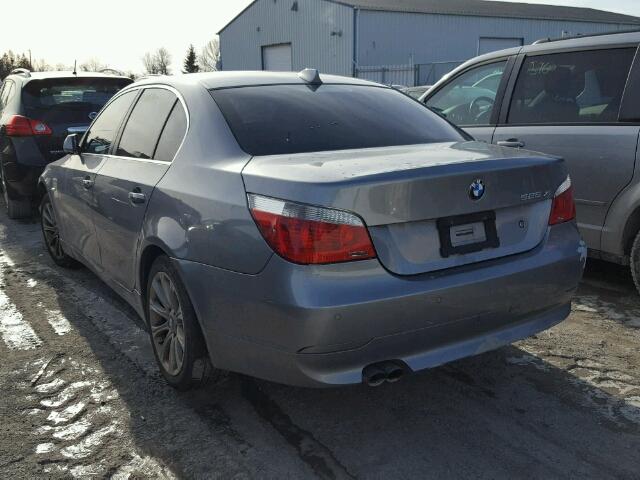 WBANF335X7CS41888 - 2007 BMW 525 XI Gris photo 3