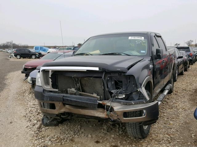 1FTPW14565KE19068 - 2005 FORD F150 SUPER BLACK photo 2