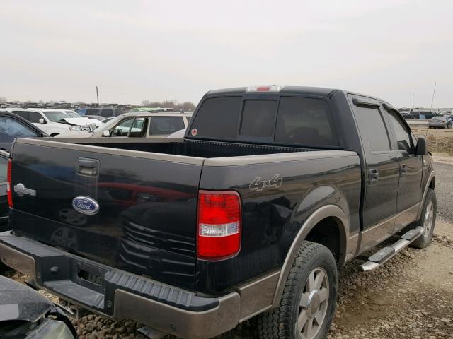 1FTPW14565KE19068 - 2005 FORD F150 SUPER BLACK photo 4