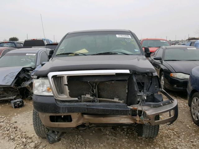 1FTPW14565KE19068 - 2005 FORD F150 SUPER BLACK photo 9