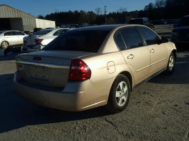 1G1ZT52815F127786 - 2005 CHEVROLET MALIBU LS GOLD photo 4