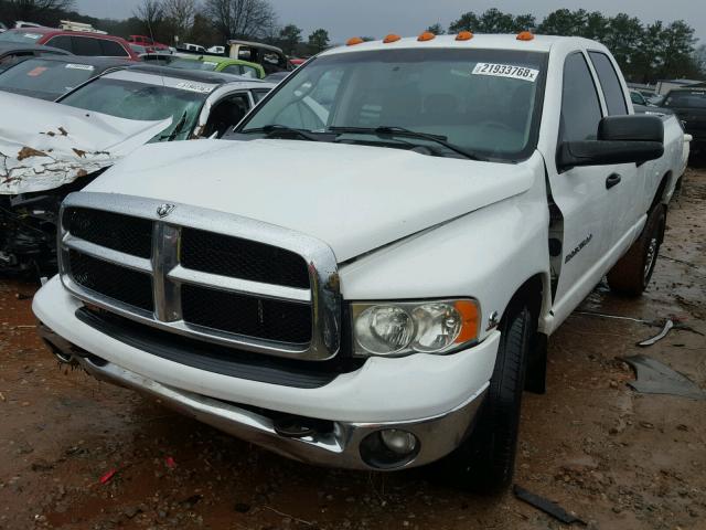 3D7KR28C05G742481 - 2005 DODGE RAM 2500 S WHITE photo 2