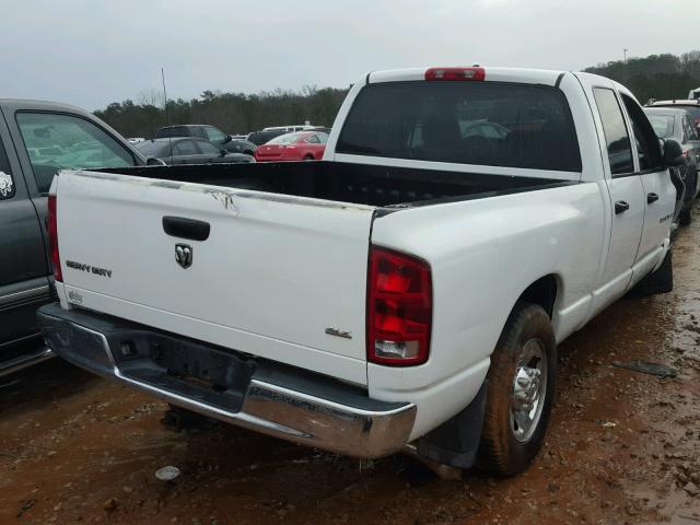 3D7KR28C05G742481 - 2005 DODGE RAM 2500 S WHITE photo 4