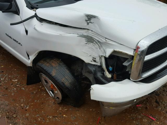 3D7KR28C05G742481 - 2005 DODGE RAM 2500 S WHITE photo 9