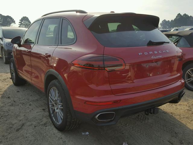 WP1AA2A28HKA88498 - 2017 PORSCHE CAYENNE RED photo 3