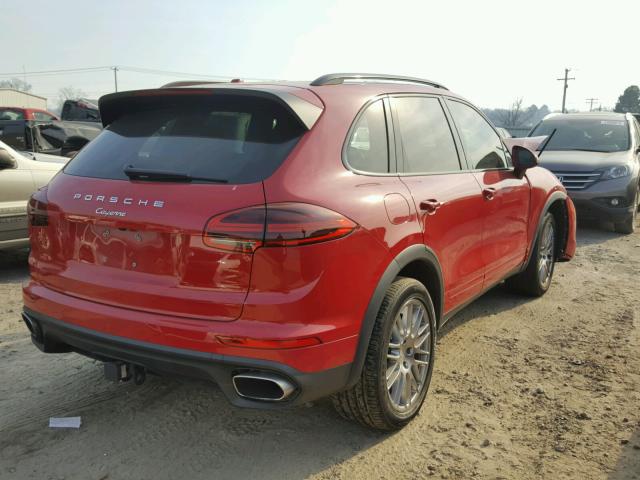 WP1AA2A28HKA88498 - 2017 PORSCHE CAYENNE RED photo 4