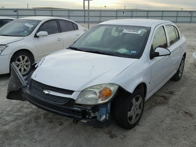 1G1AL55F777124170 - 2007 CHEVROLET COBALT LT WHITE photo 2