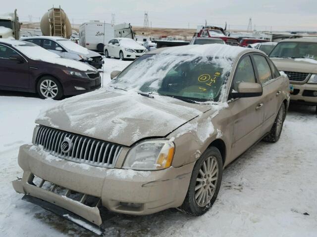 1MEFM42175G619963 - 2005 MERCURY MONTEGO PR TAN photo 2