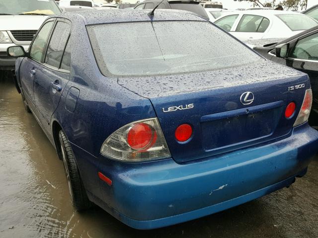 JTHBD182410012807 - 2001 LEXUS IS 300 BLUE photo 3