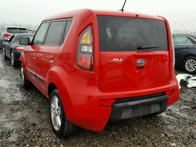 KNDJT2A28A7076341 - 2010 KIA SOUL + RED photo 3