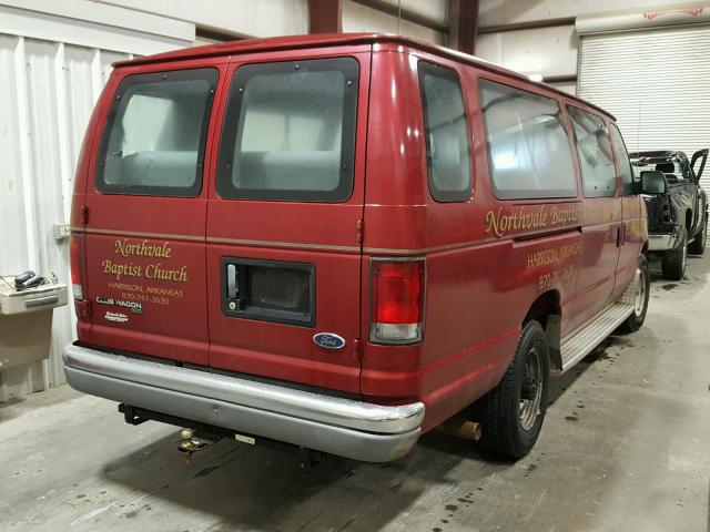 1FBSS31L0WHA48478 - 1998 FORD ECONOLINE MAROON photo 4