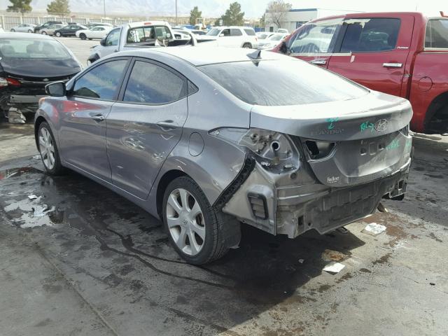 KMHDH4AE6CU213023 - 2012 HYUNDAI ELANTRA GL SILVER photo 3