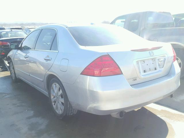 1HGCM66807A073702 - 2007 HONDA ACCORD EX SILVER photo 3