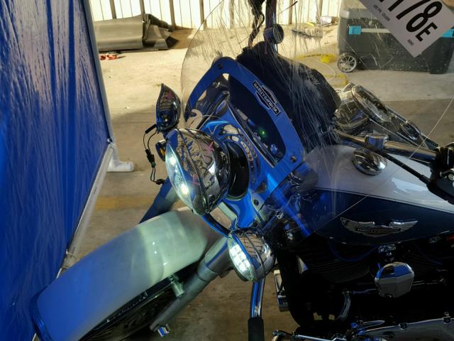 1HD1BNY1X5Y060903 - 2005 HARLEY-DAVIDSON FLSTN BLUE photo 9