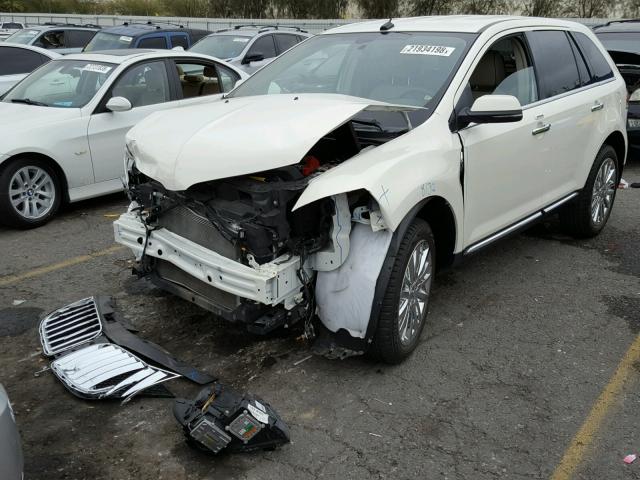 2LMDJ6JK5DBL12451 - 2013 LINCOLN MKX WHITE photo 2