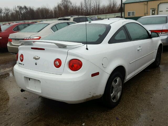 1G1AL18F487195123 - 2008 CHEVROLET COBALT LT WHITE photo 4