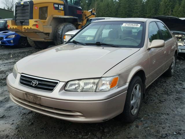 4T1BG22K71U791325 - 2001 TOYOTA CAMRY CE CREAM photo 2