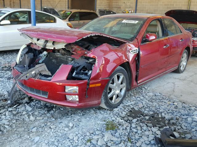 1G6DW67V580139432 - 2008 CADILLAC STS MAROON photo 2