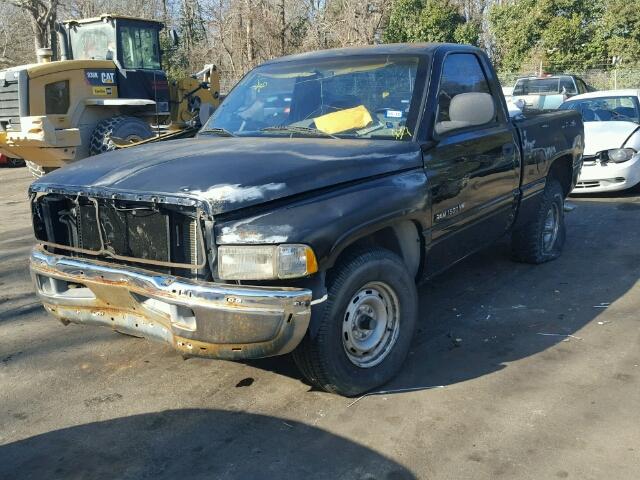 1B7HC16X5WS736014 - 1998 DODGE RAM 1500 BLACK photo 2