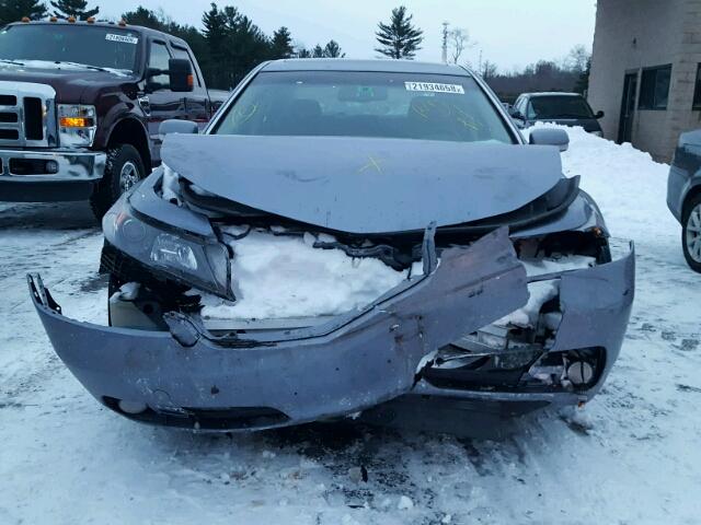 19UUA9F51CA002412 - 2012 ACURA TL GRAY photo 9