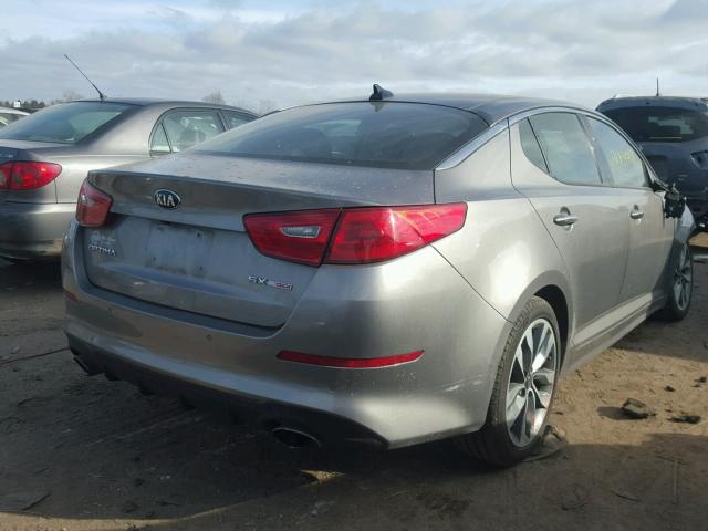 5XXGR4A68FG364933 - 2015 KIA OPTIMA SX GRAY photo 4