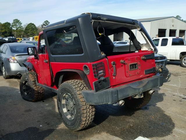 1C4BJWCG2CL286342 - 2012 JEEP WRANGLER R RED photo 3