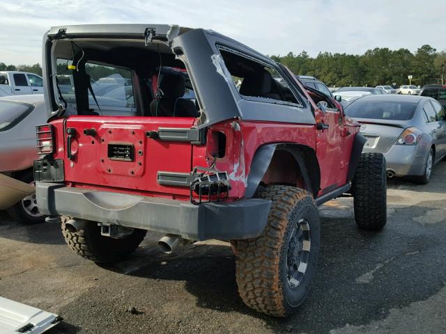 1C4BJWCG2CL286342 - 2012 JEEP WRANGLER R RED photo 4