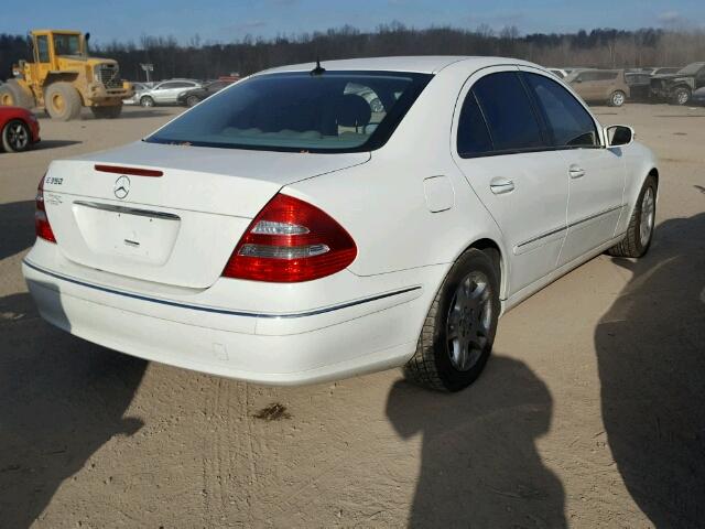 WDBUF56JX6A821458 - 2006 MERCEDES-BENZ E 350 WHITE photo 4