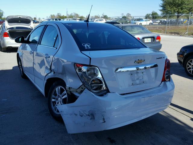 1G1JC5SHXE4172167 - 2014 CHEVROLET SONIC LT WHITE photo 3