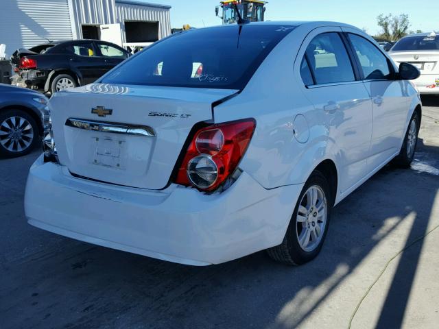 1G1JC5SHXE4172167 - 2014 CHEVROLET SONIC LT WHITE photo 4