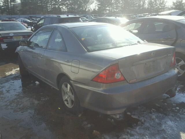 1HGEM229X5L039672 - 2005 HONDA CIVIC EX GRAY photo 3