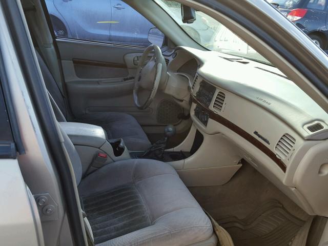 2G1WH55K019344177 - 2001 CHEVROLET IMPALA LS TAN photo 5