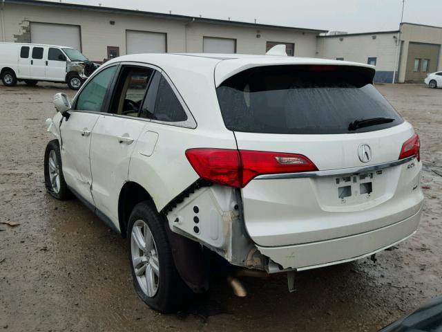 5J8TB4H56FL015996 - 2015 ACURA RDX TECHNO WHITE photo 3