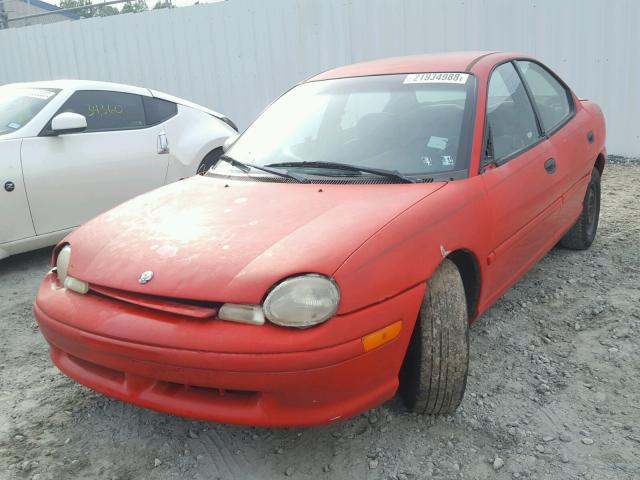 1P3ES47C2WD590999 - 1998 PLYMOUTH NEON HIGHL RED photo 2