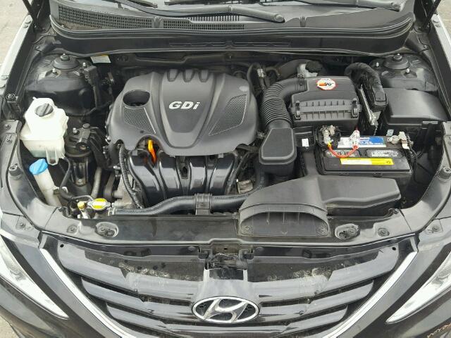 5NPEB4AC3CH405146 - 2012 HYUNDAI SONATA GLS BLACK photo 7